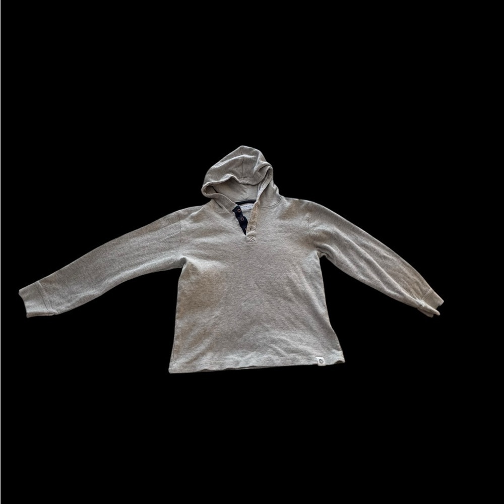 Free Planet Gray waffle Pullover Hoodie - 10/12 k16